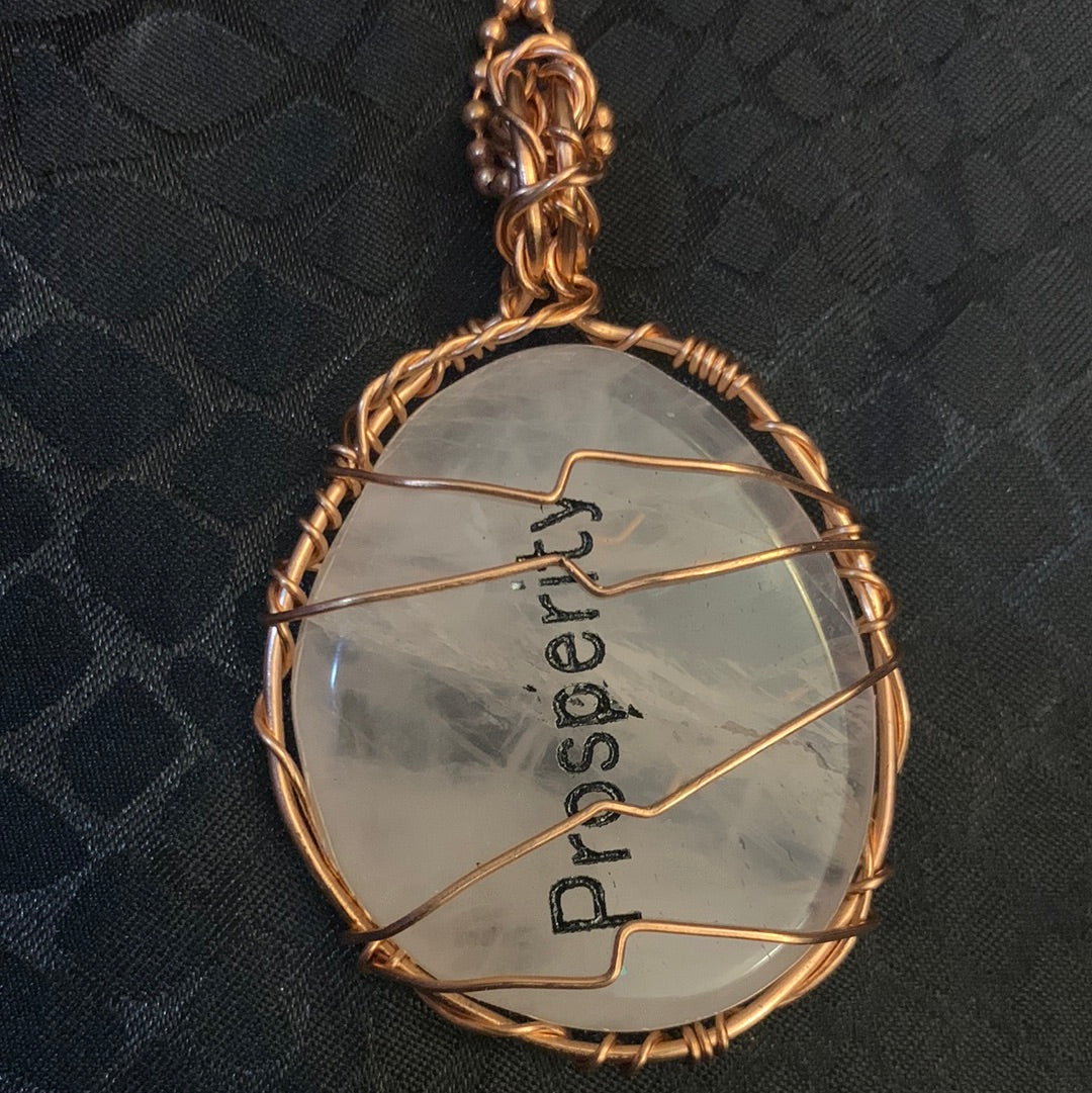 Rose Quartz Prosperity Necklace