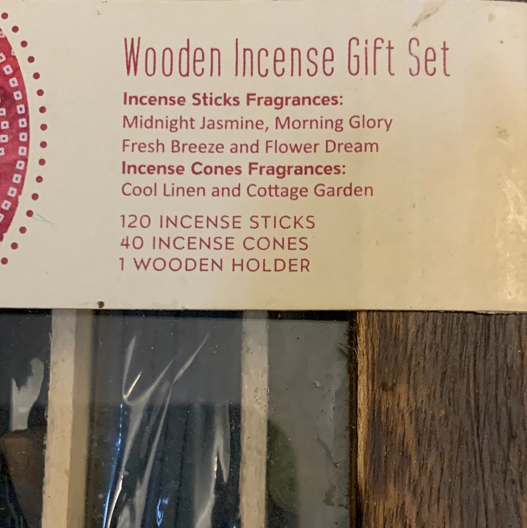 Wooden Incense Gift Set