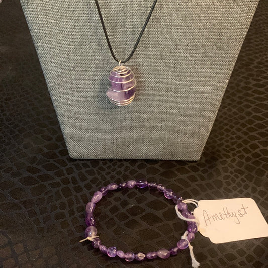 Amethyst Crystal Set