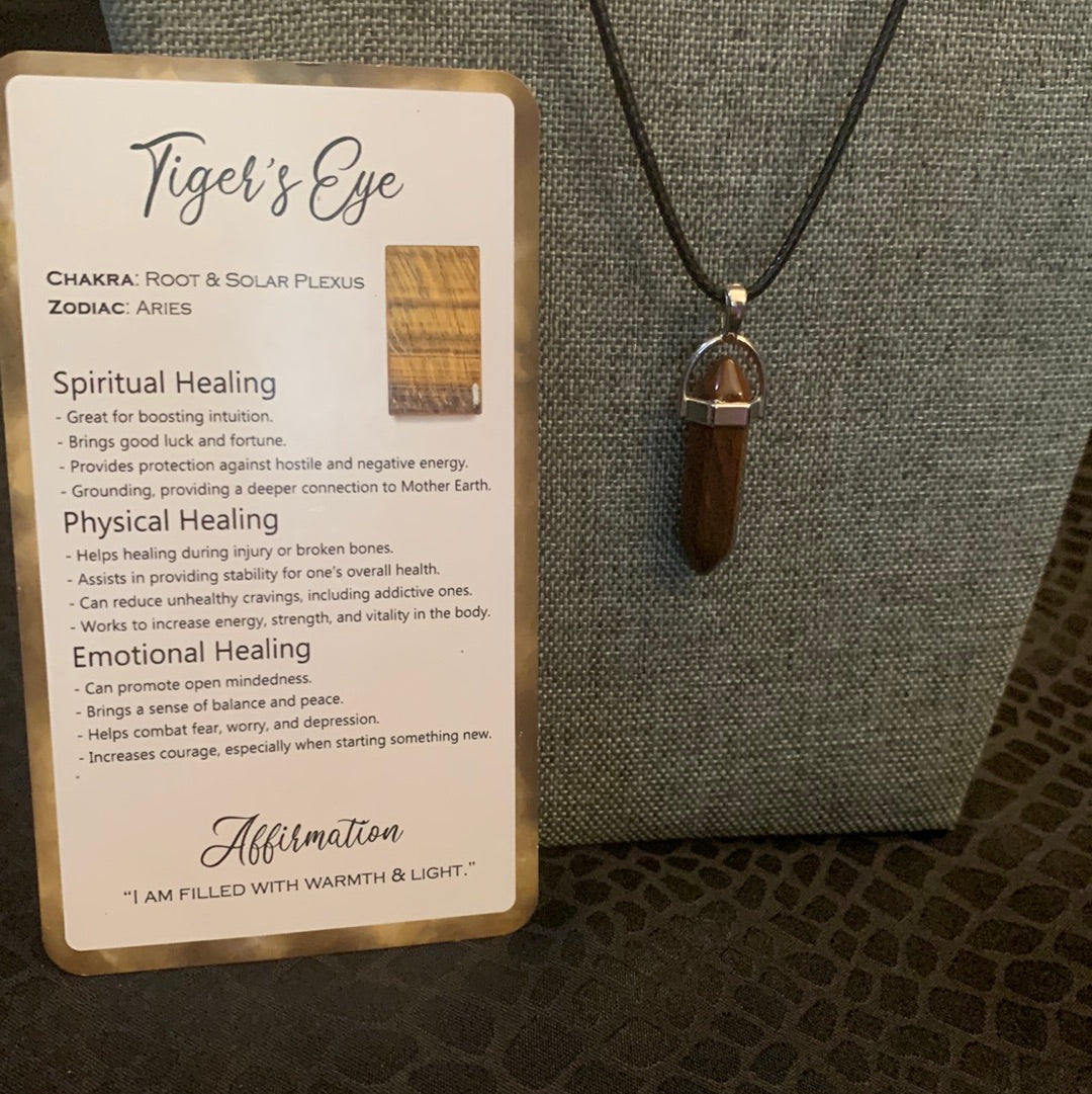 Tiger’s Eye Crystal Necklace