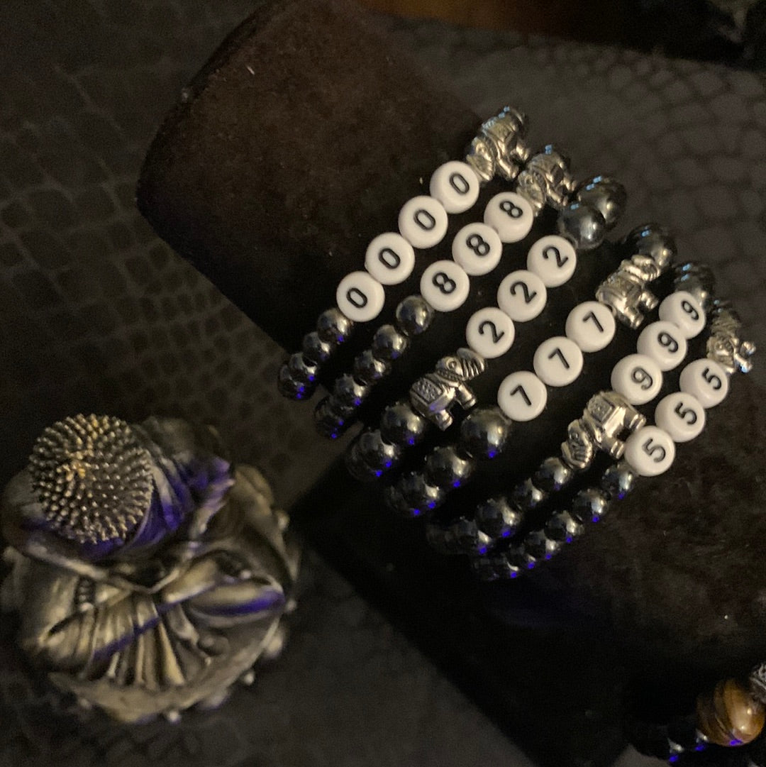 Angel Number Oxyn Bracelet with Elephant