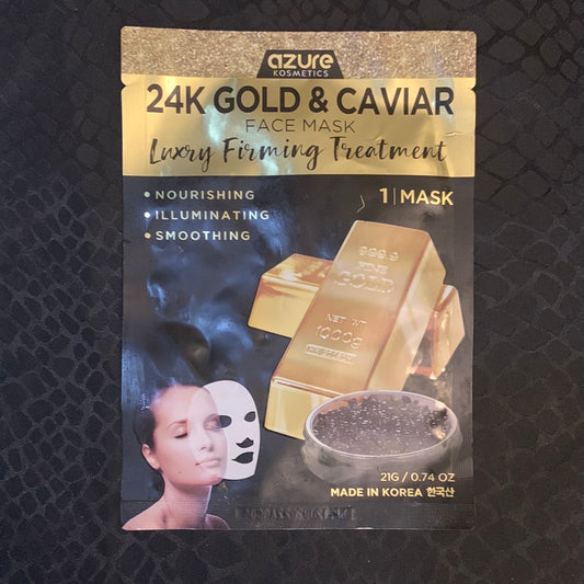 24K Gold And Caviar Face Mask