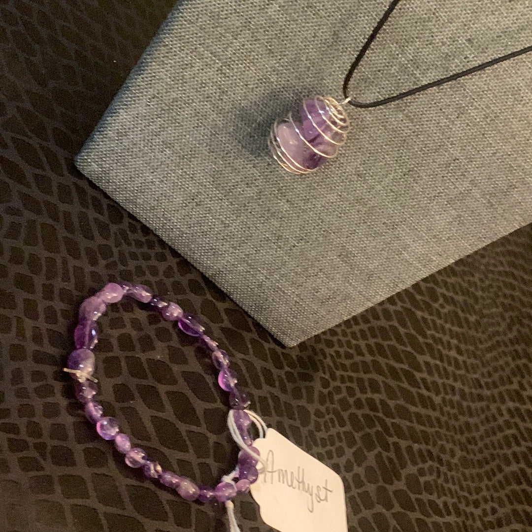 Amethyst Crystal Set