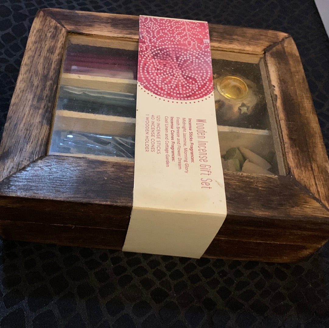 Wooden Incense Gift Set