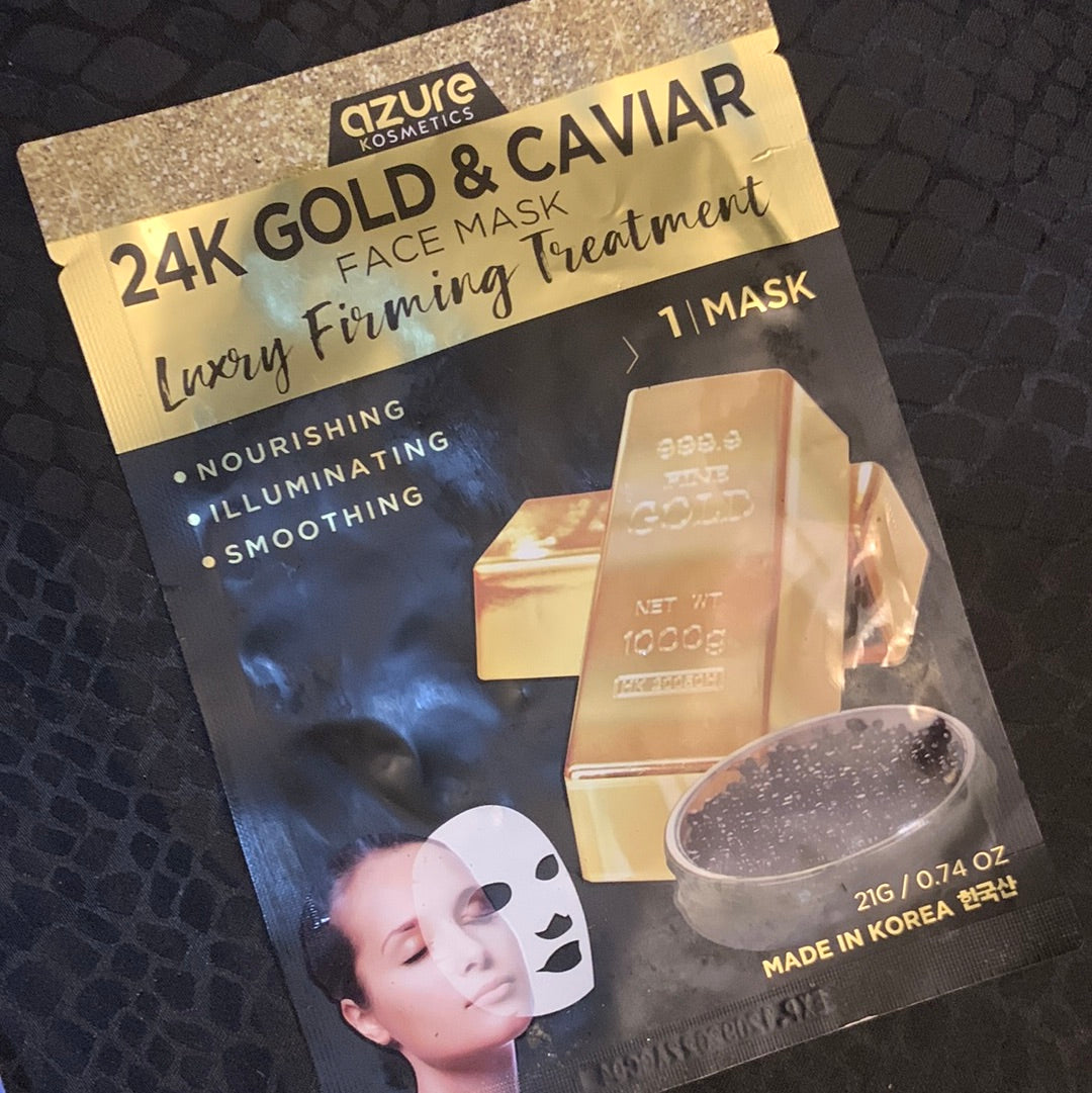 24K Gold And Caviar Face Mask