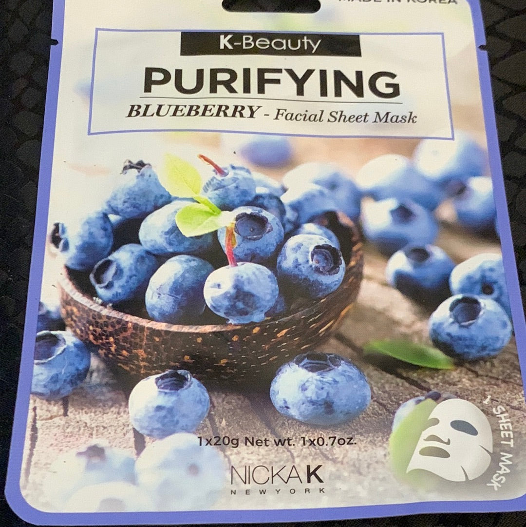 Blueberry Facial Sheet Mask