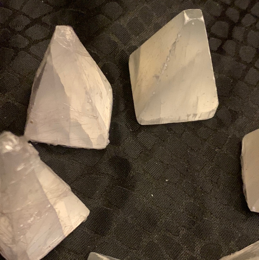 Selenite pyramid