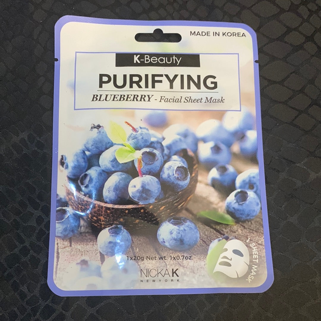 Blueberry Facial Sheet Mask