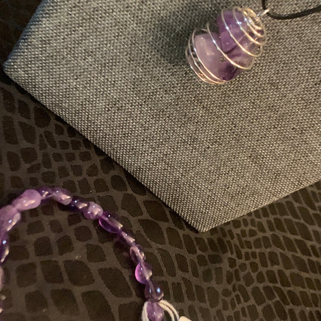 Amethyst Crystal Set