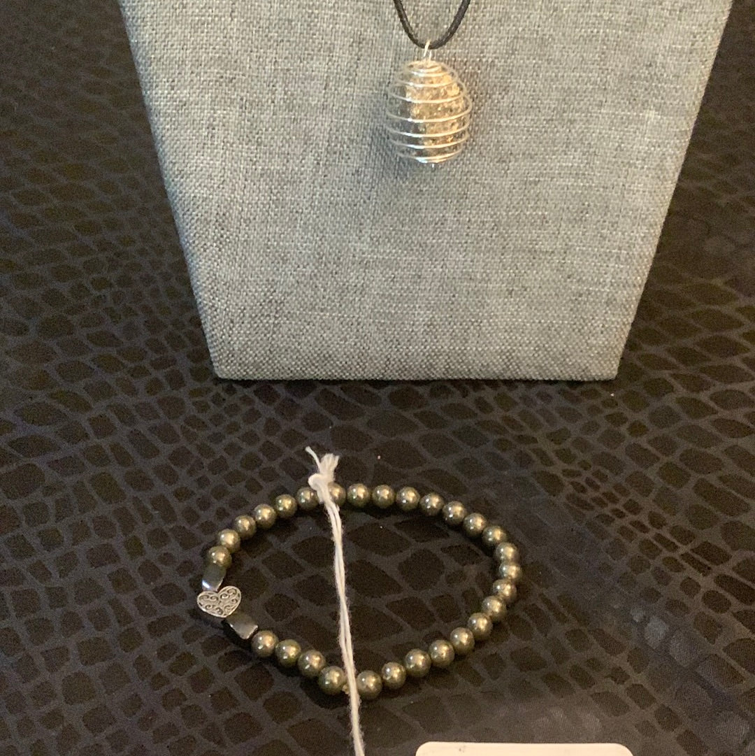 Pyrite Crystal Set