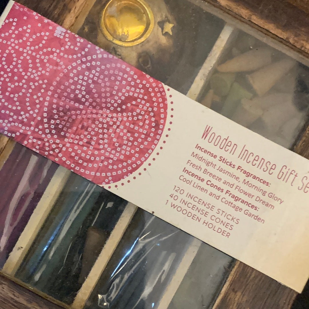 Wooden Incense Gift Set
