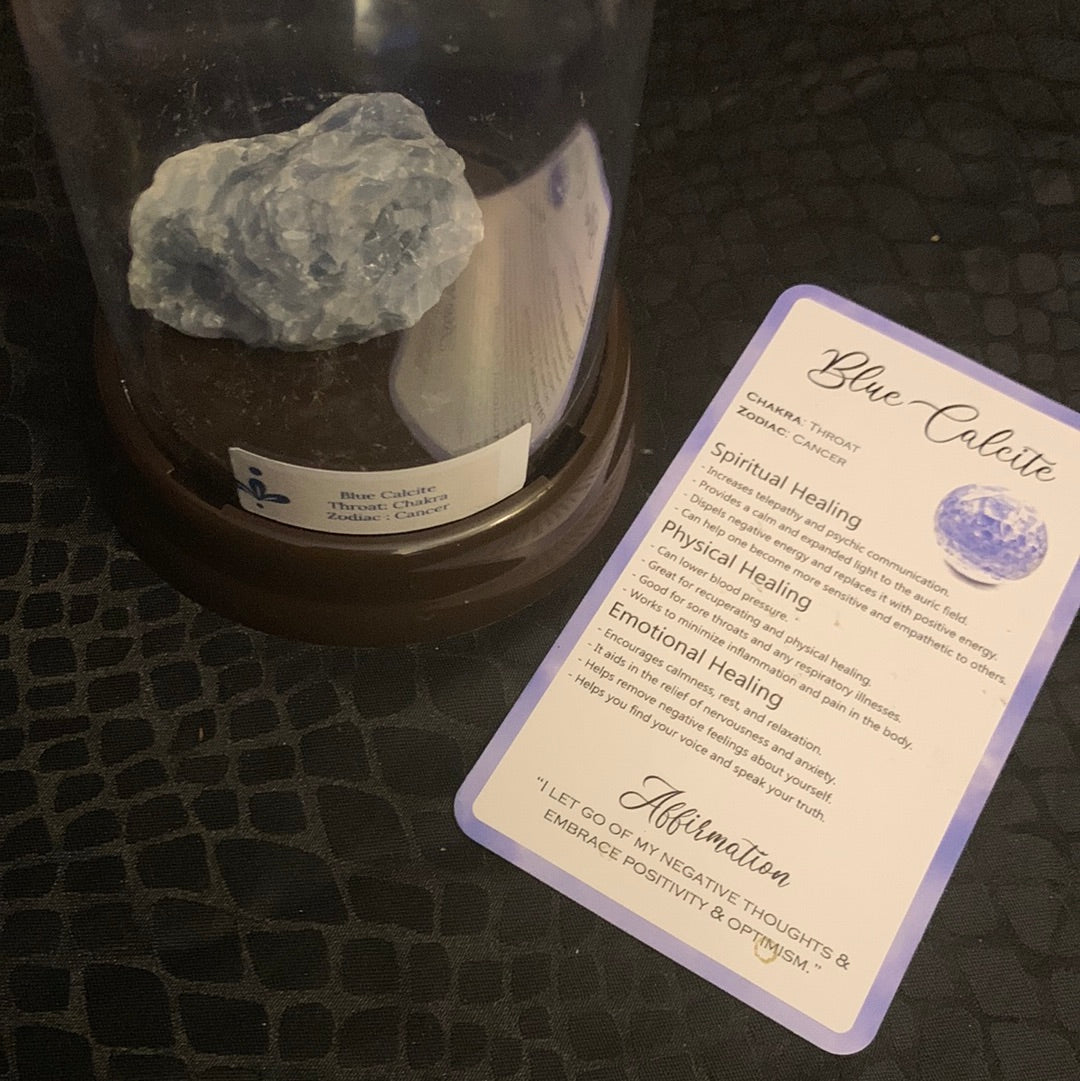 Blue Calcite Raw Crystal Dorm
