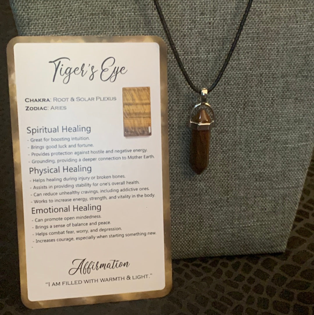 Tiger’s Eye Crystal Necklace