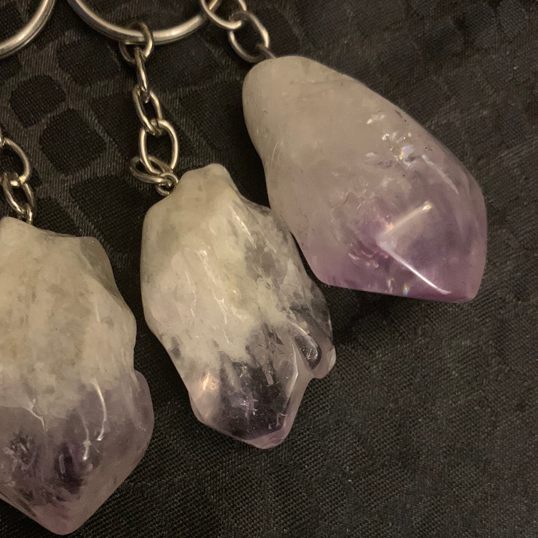 Amethyst Key Chain