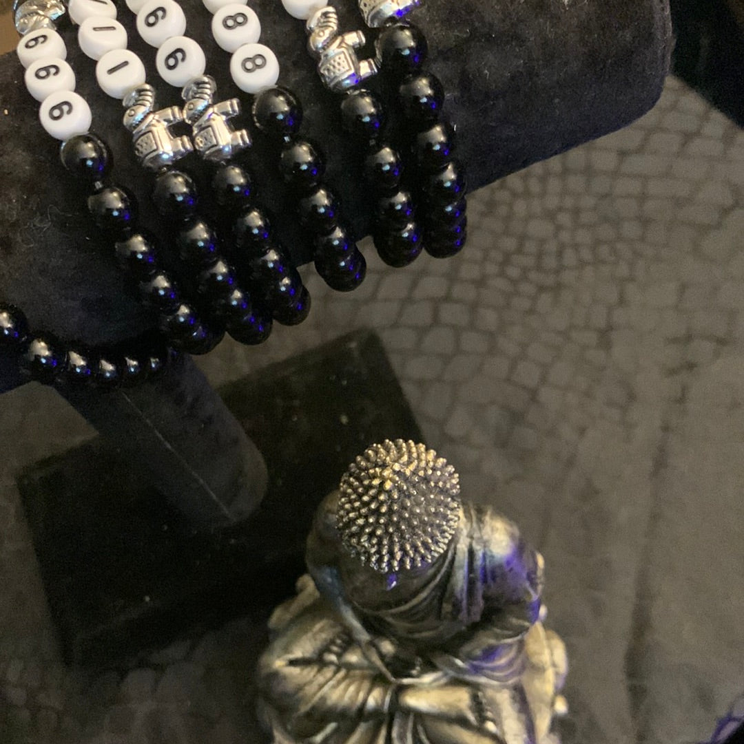 Black Onyx with Elephant Angel Numbers