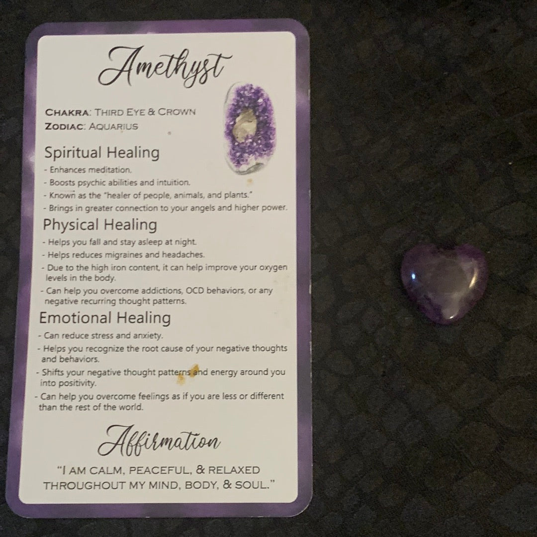 Amethyst Heart Shape