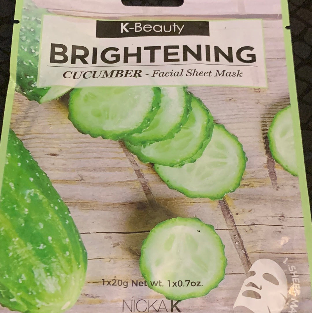 Cucumber Facial Sheet Mask