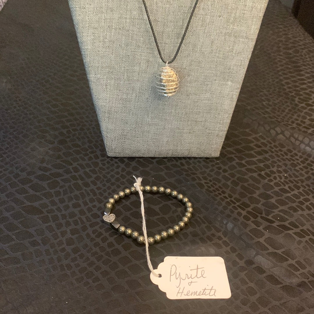 Pyrite Crystal Set
