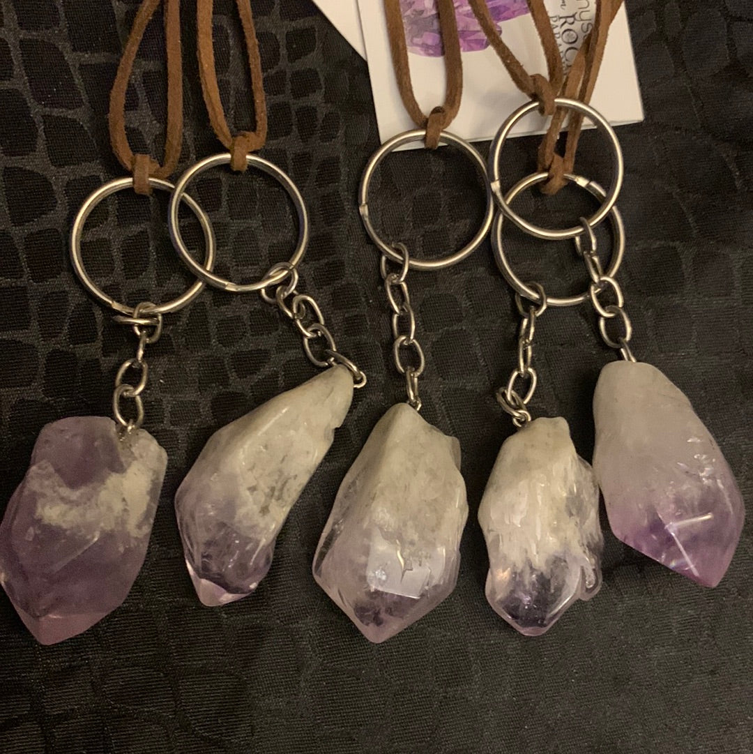 Amethyst Key Chain