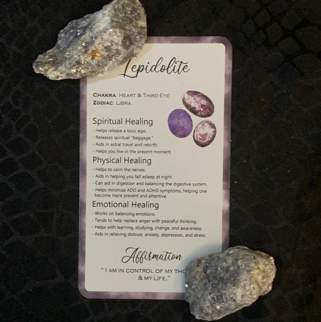 Lepidolite Raw Crystal