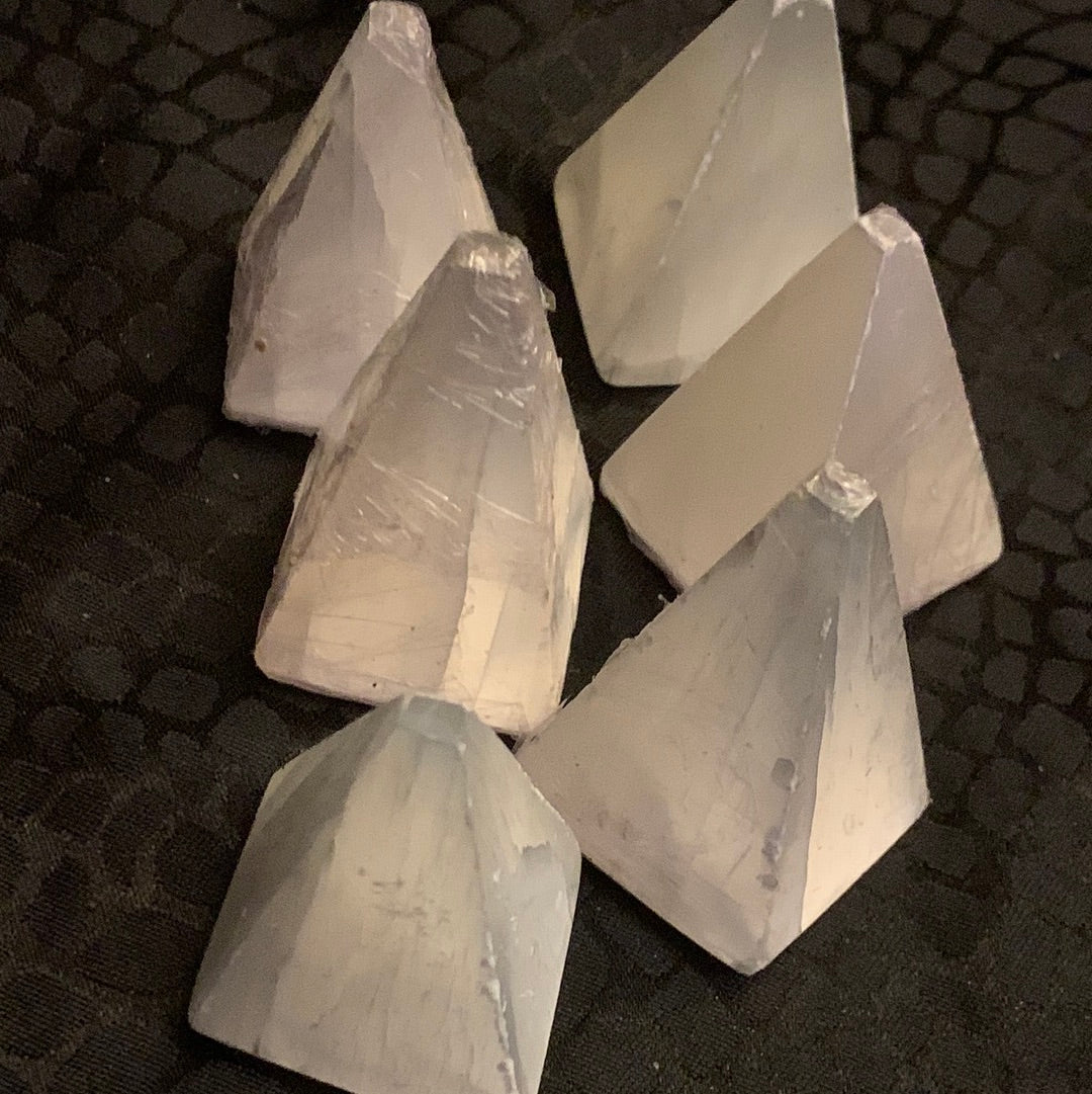 Selenite pyramid