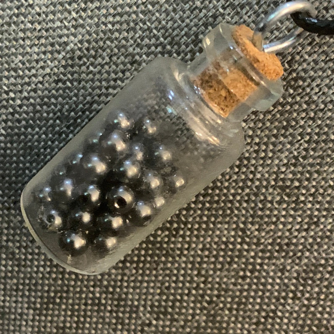 Hematite Glass Bead Necklace