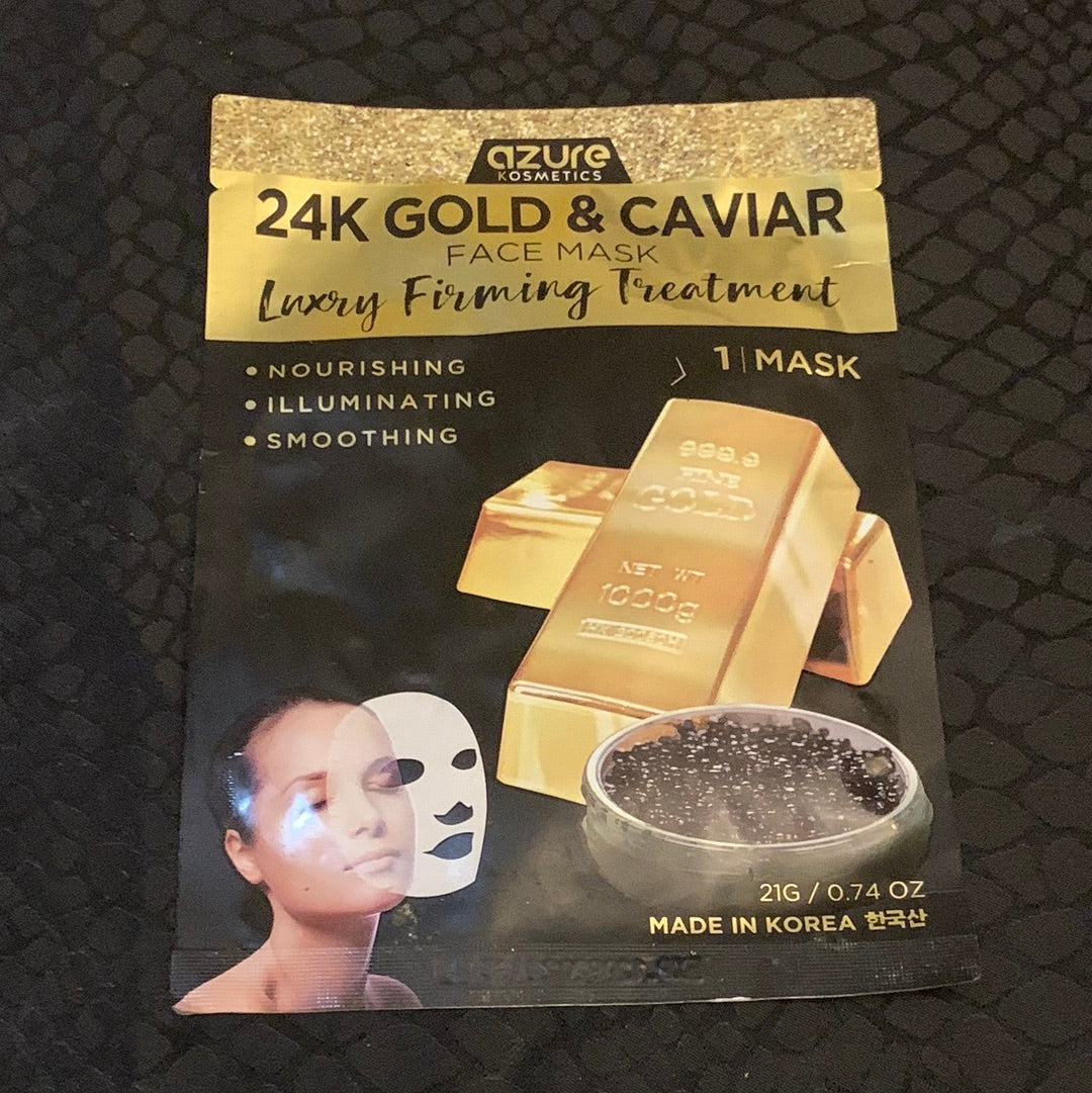 24K Gold And Caviar Face Mask