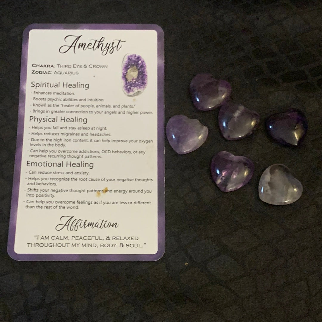 Amethyst Heart Shape