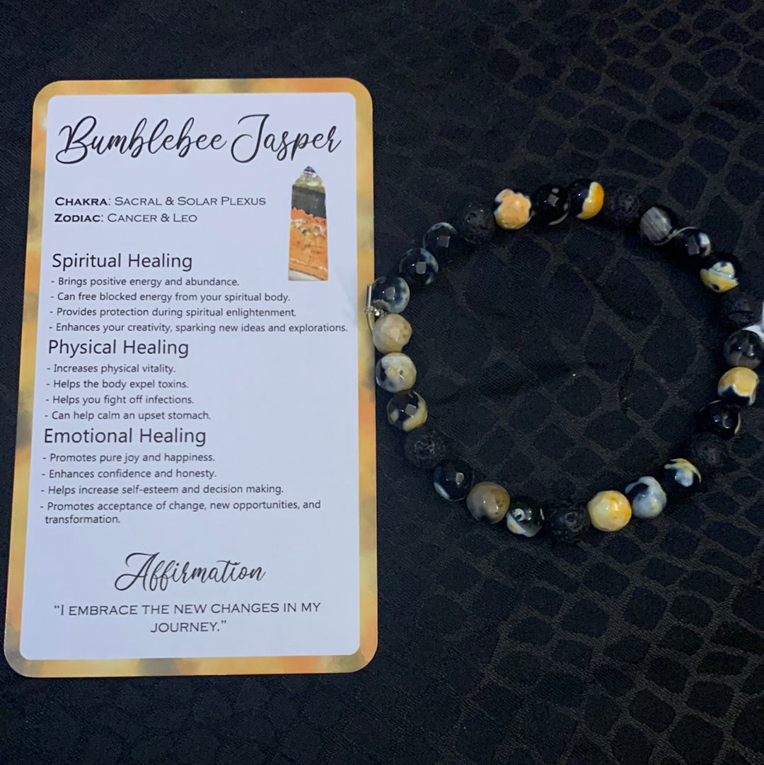 Bumble Jasper Crystal Bracelet