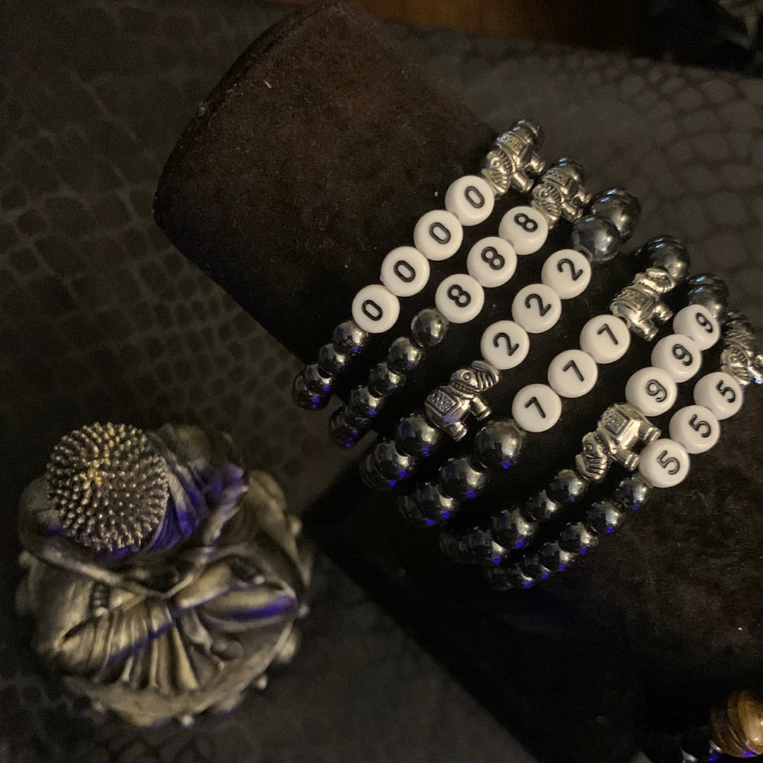 Angel Number Oxyn Bracelet with Elephant