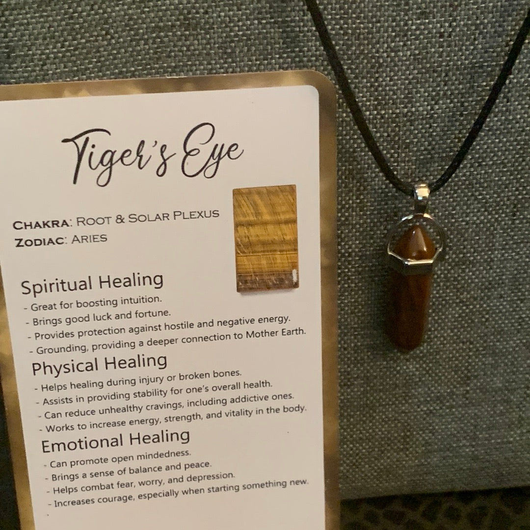 Tiger’s Eye Crystal Necklace