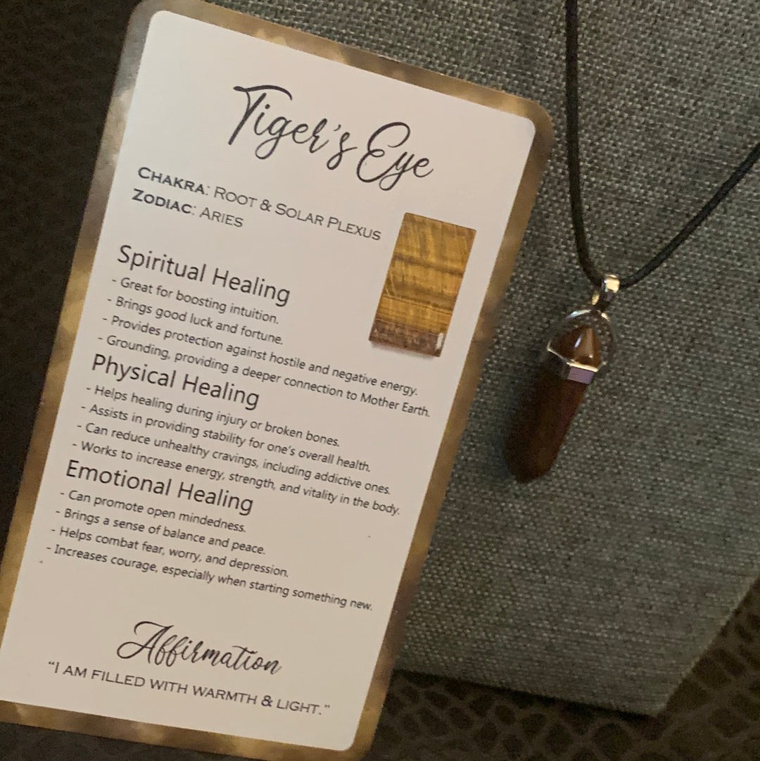Tiger’s Eye Crystal Necklace
