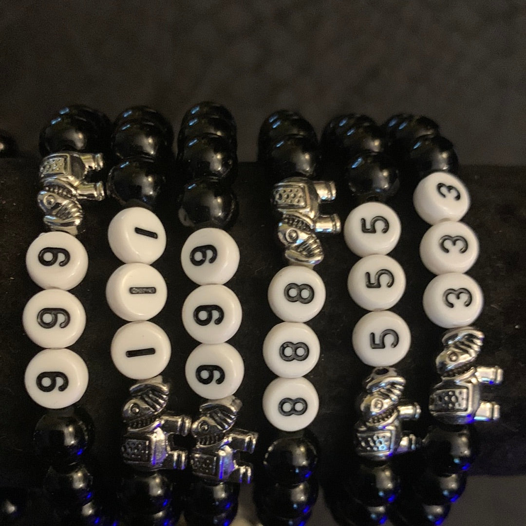 Black Onyx with Elephant Angel Numbers