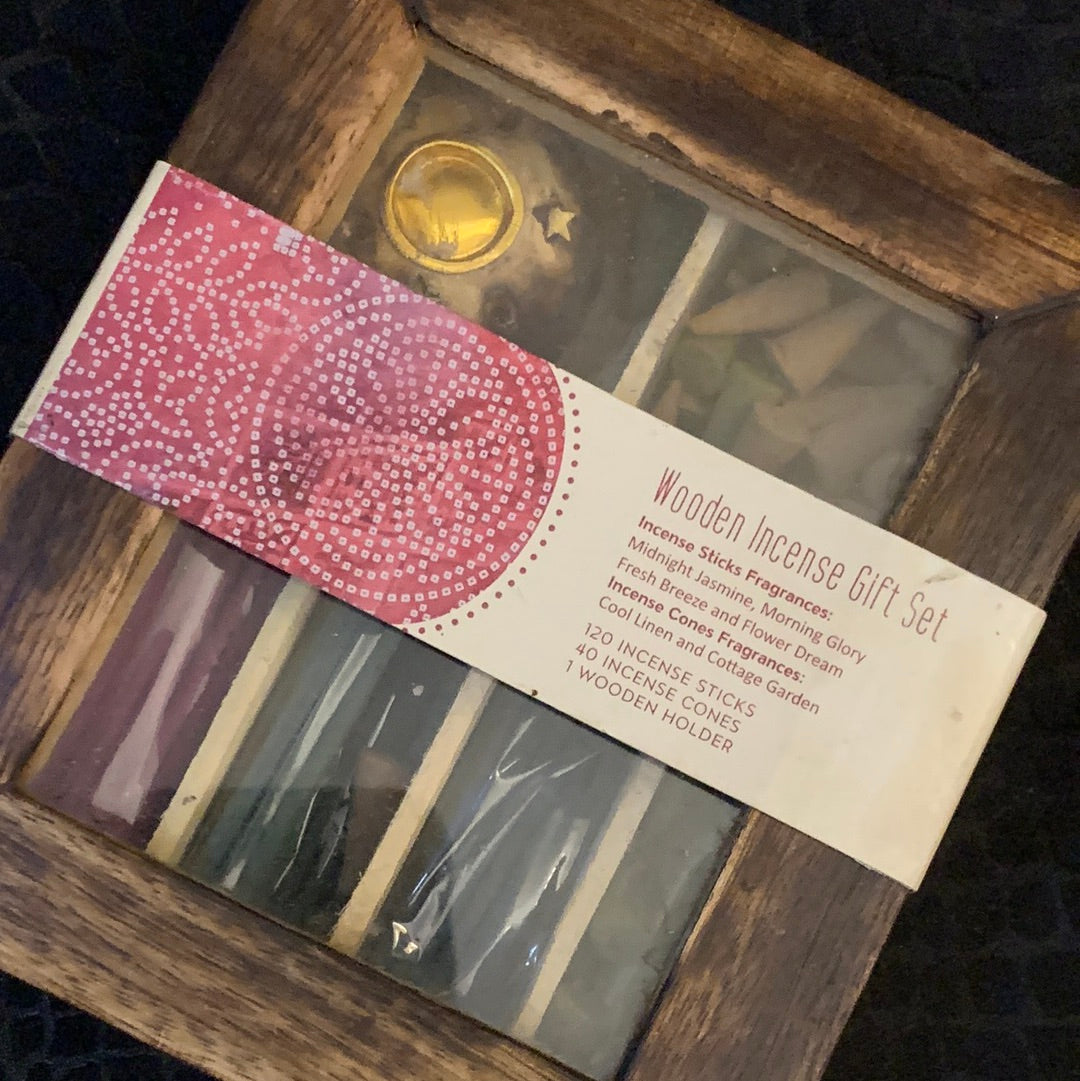Wooden Incense Gift Set