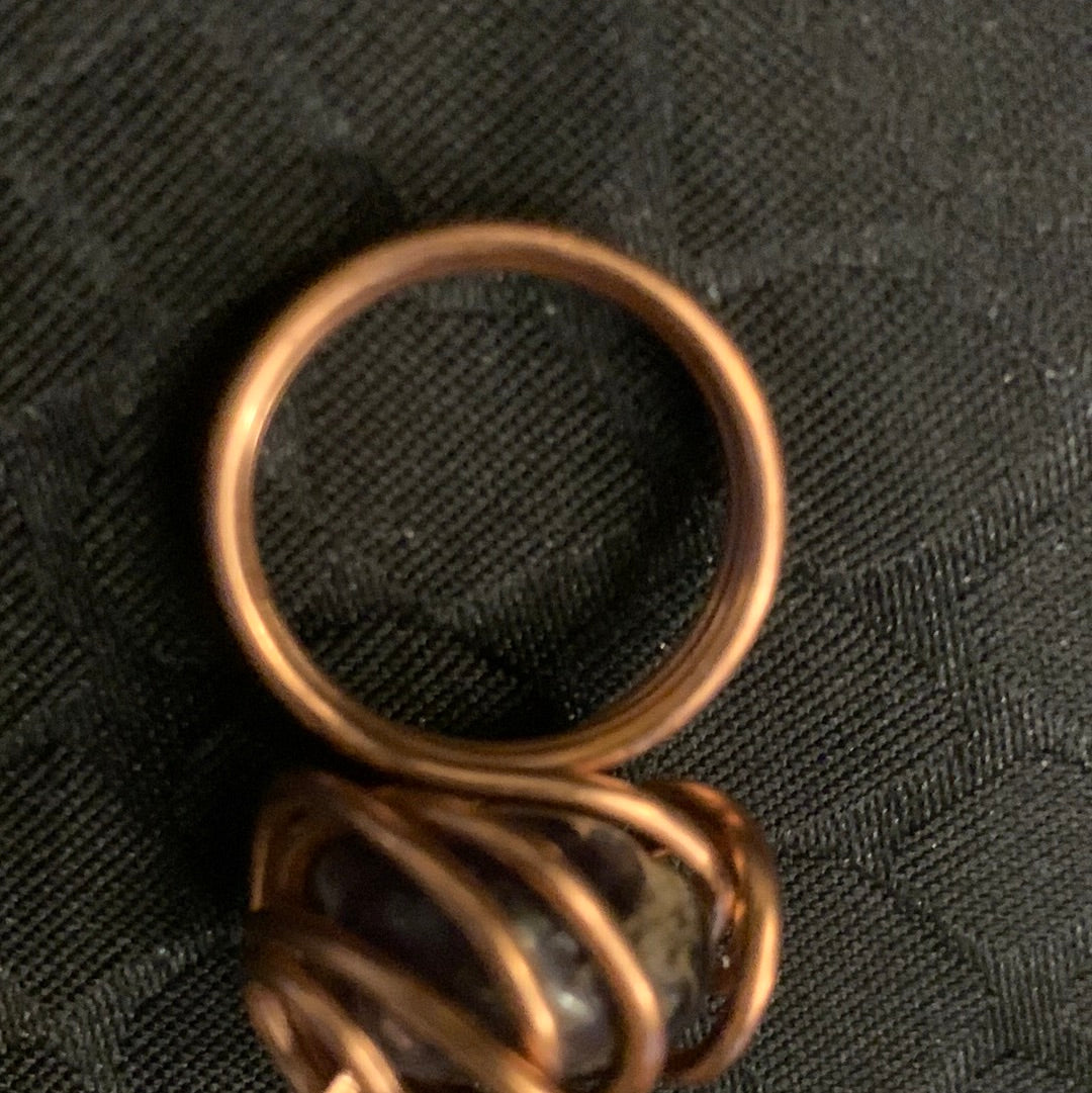 Copper Ring Onyx