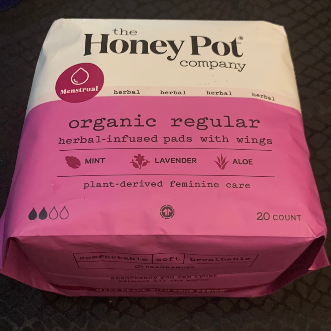 Honey Pot Herbal infused pads with wings
