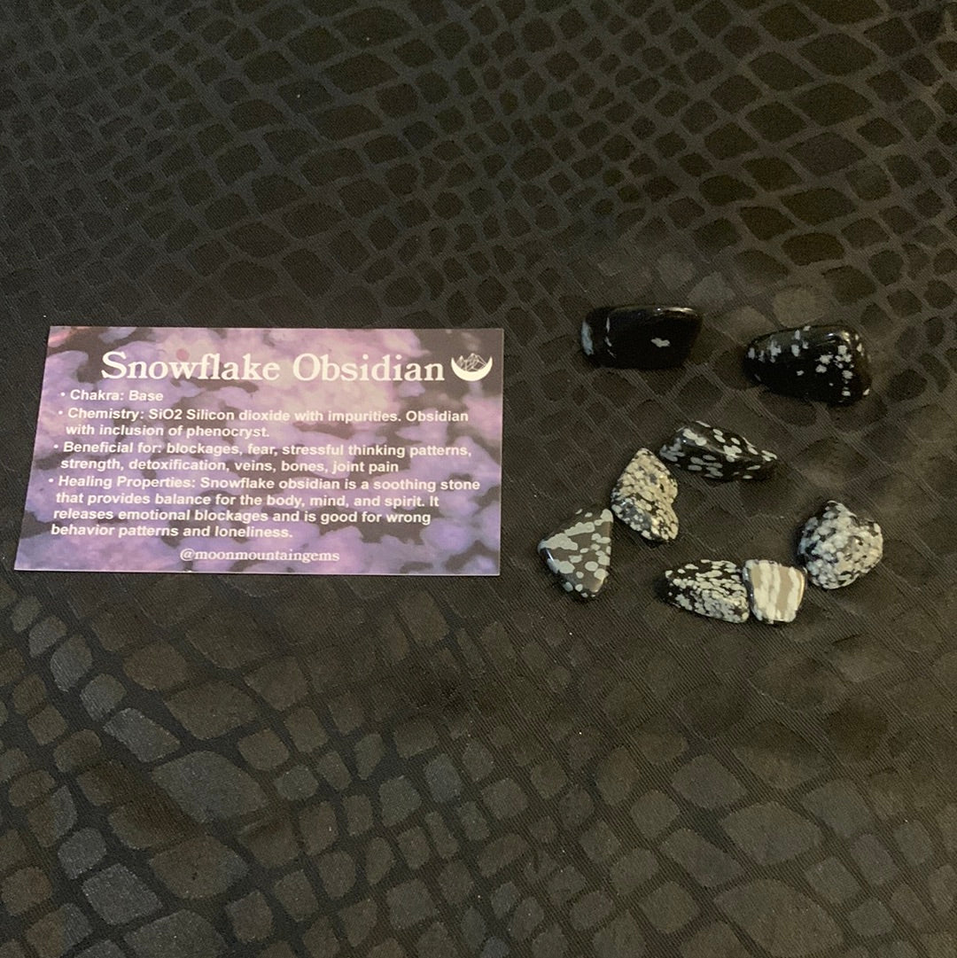 Snowflake Obsidian Polished Crystals