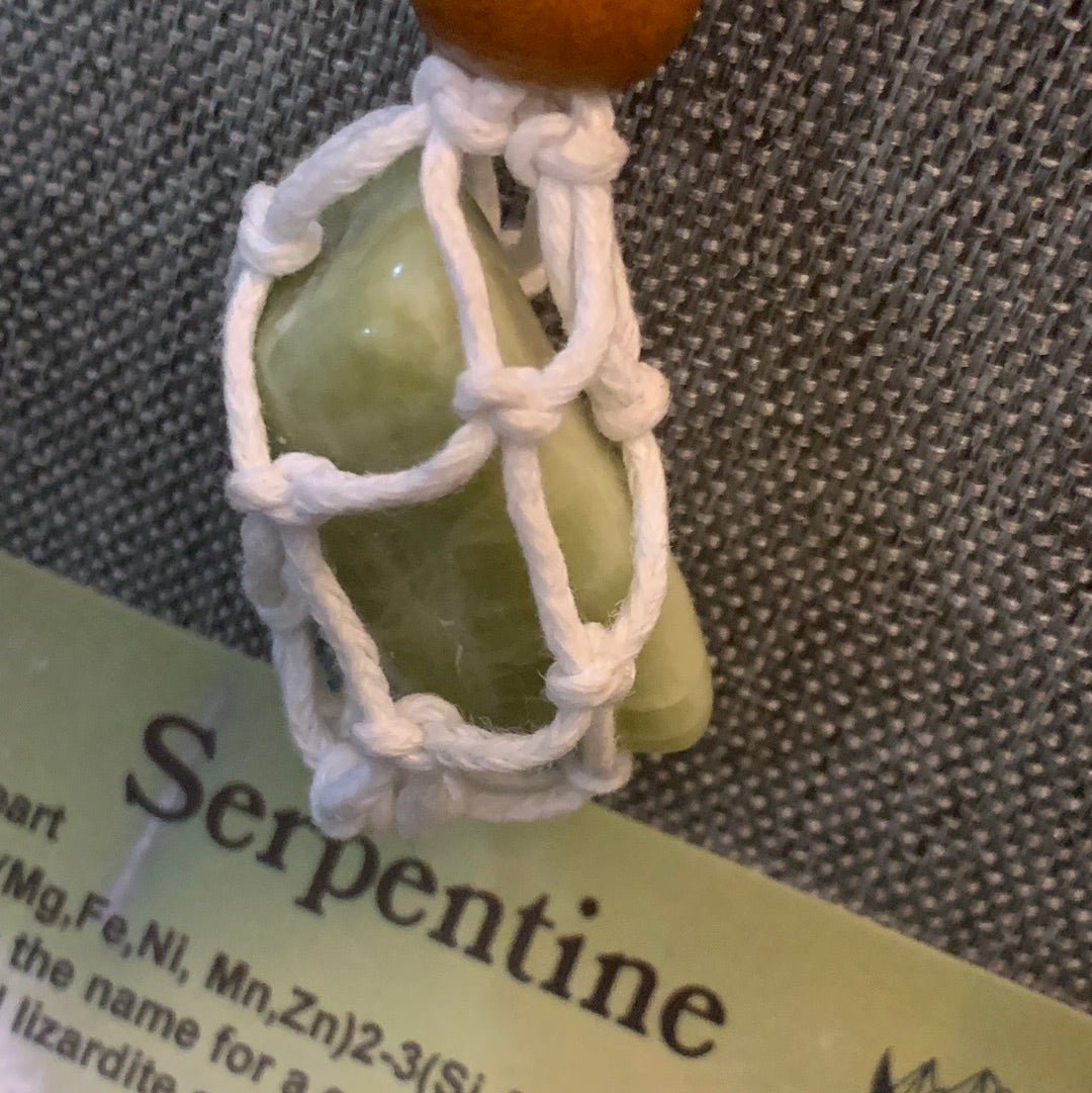 Serpentine (New Jade )Crystal Necklace