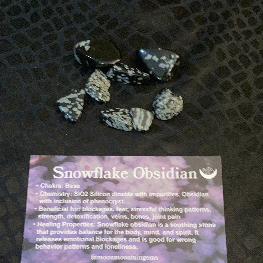Snowflake Obsidian Polished Crystals