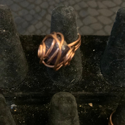 Copper Ring Onyx