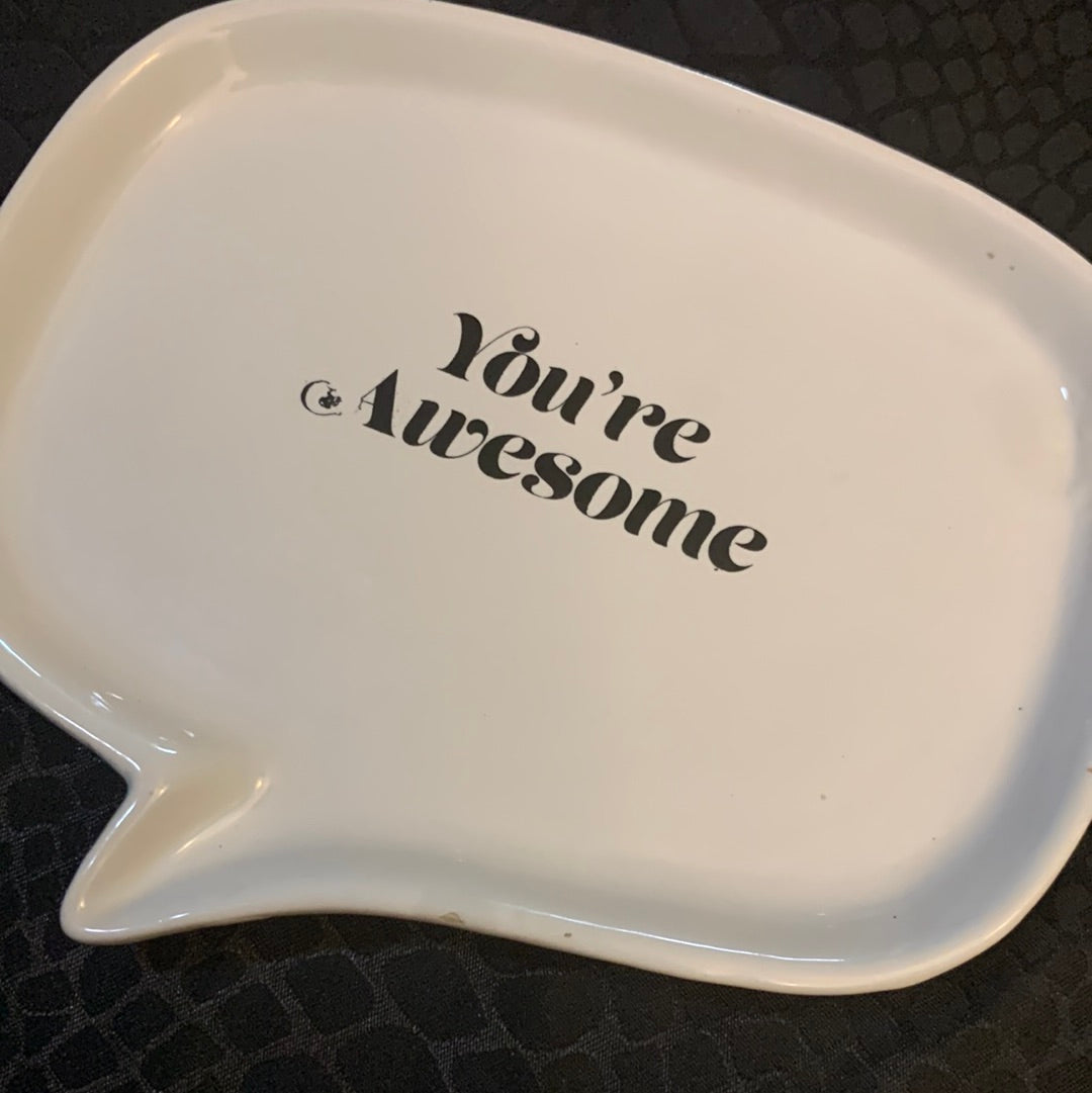 Your Awesome Affirmation Plate