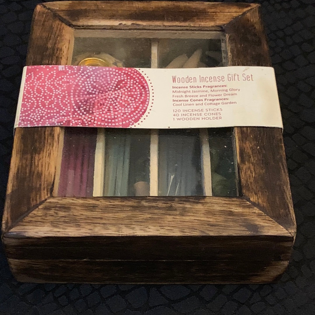 Wooden Incense Gift Set