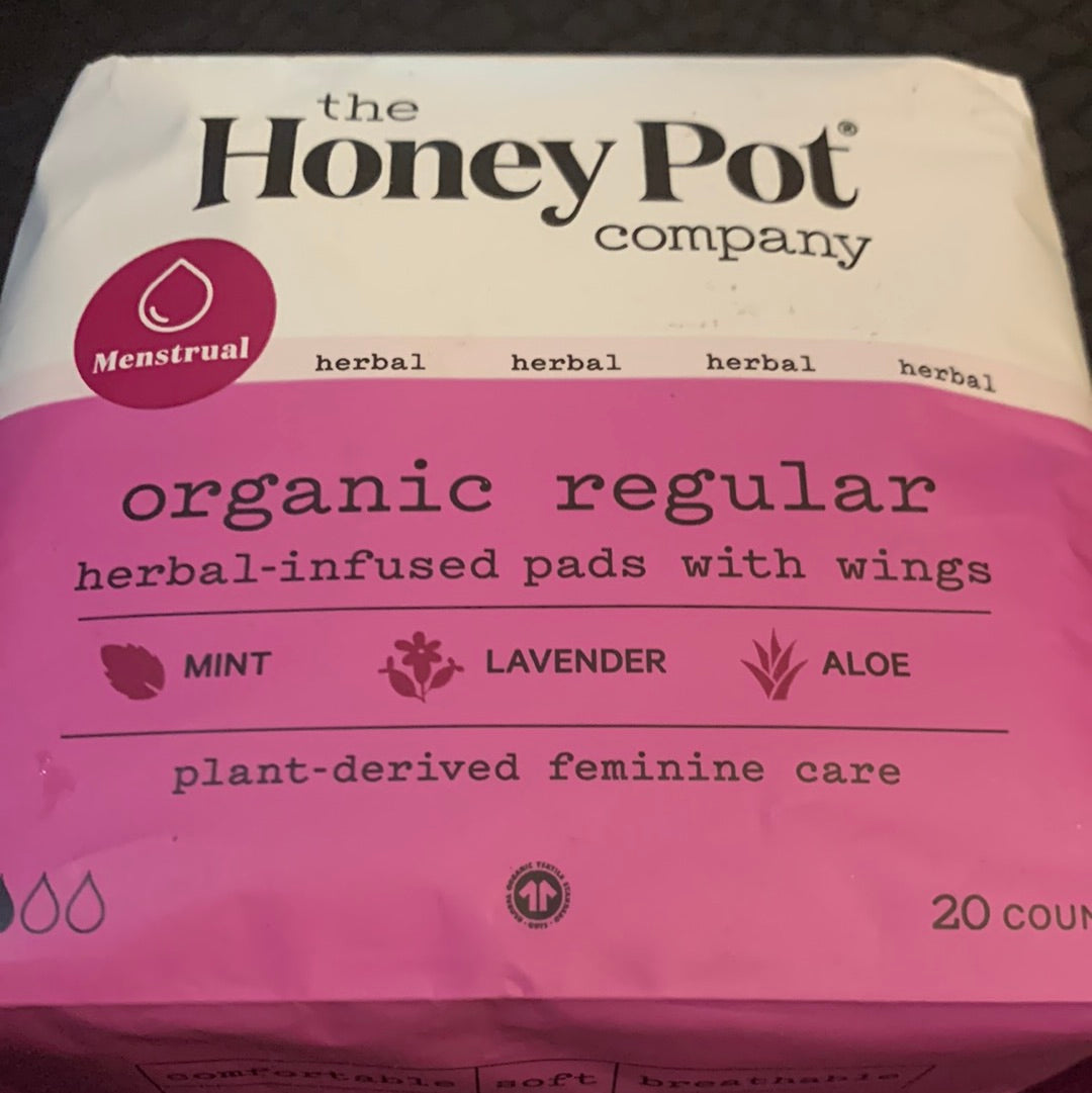 Honey Pot Herbal infused pads with wings