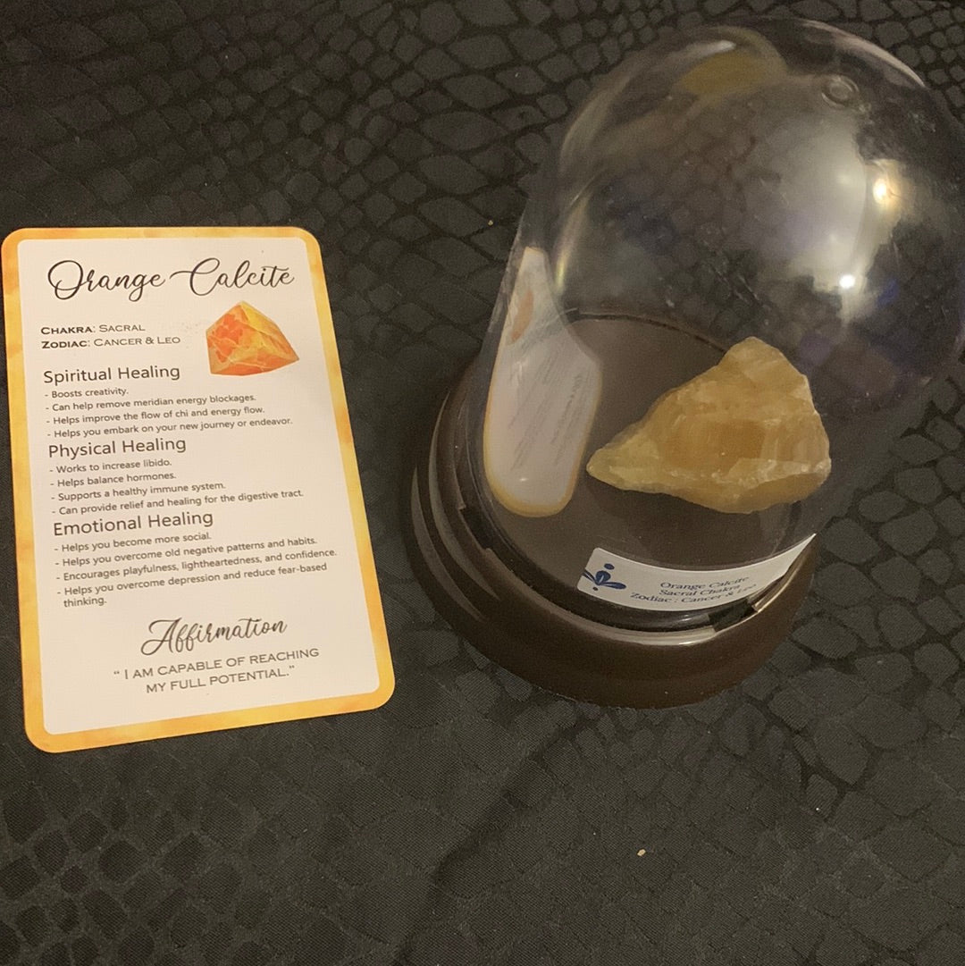 Orange Calcite Raw Crystal Dorm