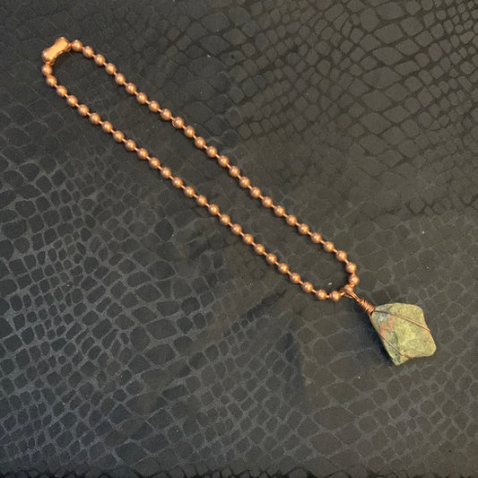 Unakite Copper Necklace