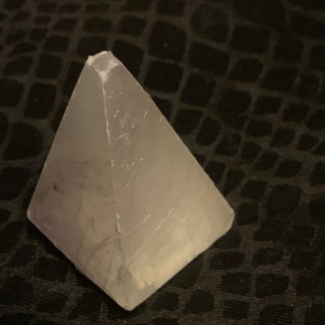 Selenite pyramid