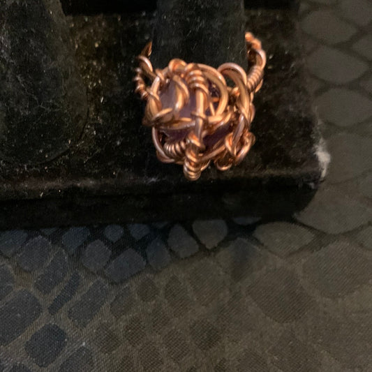 Copper Amethyst Ring