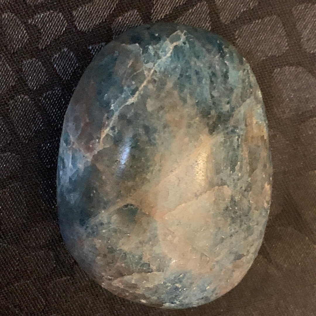 Blue Apatite Polished Crystal
