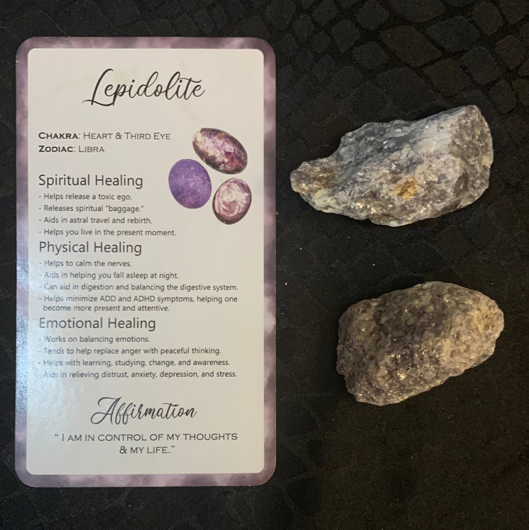 Lepidolite Raw Crystal