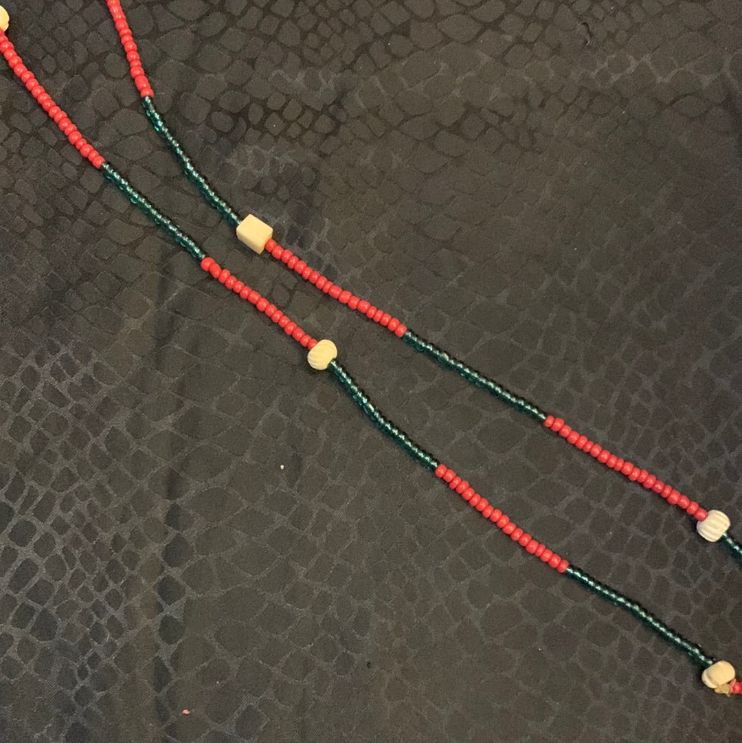 Moor waistbeads with wooden beads